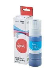 Контейнер с чернилами Sakura C13T06C24A (112 C) для Epson L6460/L6490/L6550/L6570/L6570/L6580/11160/15150/15160/L15180, голубой, 70 мл.