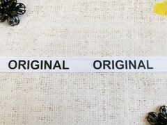 Лента репсовая принт, ш. 2 см, белый