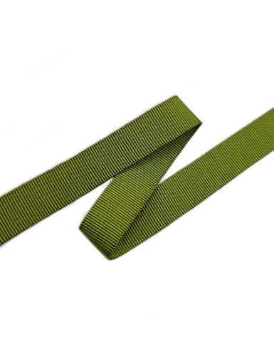 Репсовая лента , цвет: оливковый, ширина: 15 мм