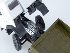 KAMAZ-53212 flatbed truck with awning white-beige 1:43 PAO KAMAZ