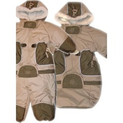 Комбинезон-трансформер меховой "Зимушка" (зеленый)