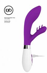 Фиолетовый вибратор-кролик Agave - 23,1 см. - 