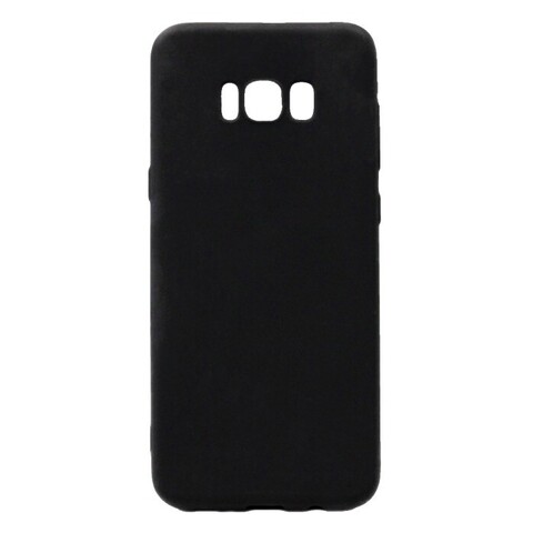 Силиконовый чехол Mat TPU матовый для Samsung Galaxy S8 Plus (Черный)