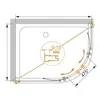 Душевой уголок Cezares PRATICO-RH-2 PRATICO-RH-2-100/80-C-Cr