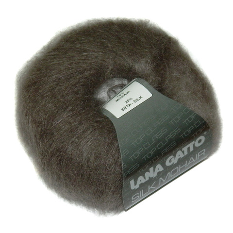 Пряжа Lana Gatto Silk Mohair 6030 шоколад