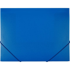 Папка на резинках Attache А4 пластиковая синяя (0.6 мм, до 200 листов)