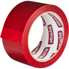 Клейкая лента упаковочная Attache красная 48 мм x 66 м толщина 45 мкм