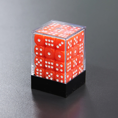 Набор шестигранных кубиков оранжевый (36 штук)