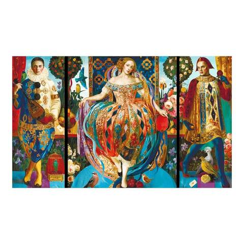 Триптих от DAVICI - Деревянный пазл Давичи с деталями причудливой формы, прекрасные картины настоящих художников реализованные в пазлах.