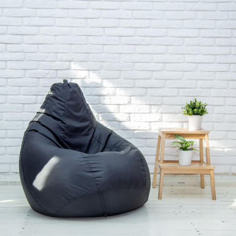 Груша M плащёвка, съёмный чехол (чёрная)