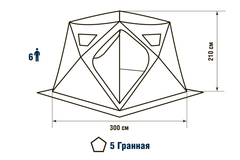 Палатка HIGASHI Chum Pro DC