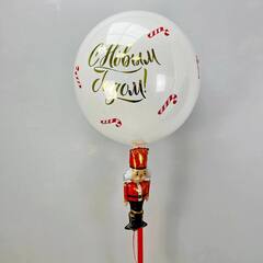 Шар Стекляшка Щелкунчик Красный