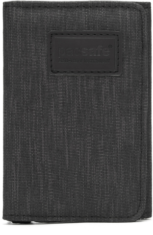 Картинка кошелек Pacsafe RFIDsafe trifold серый - 1
