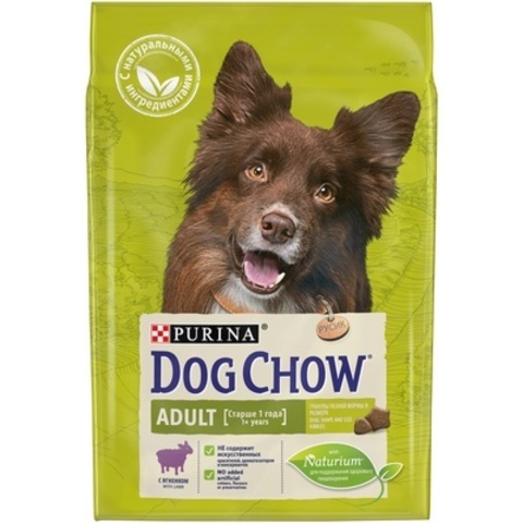 Purina Dog Chow сухой корм для собак взрослых (ягненок) 14кг