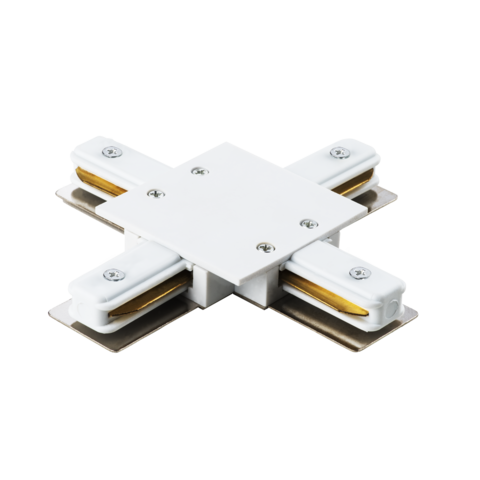 Соединитель X-образный однофазный для встраиваемых треков Barra Lightstar 501146