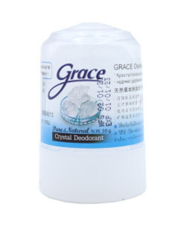 GRACE, Pure & Natural, Crystal Deodorant (Дезодорант кристаллический алунитовый, 100% натуральный, Грэйс), 50гр