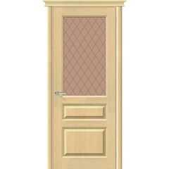 Купить Межкомнатная дверь массив сосны М5 без отделки остеклённая