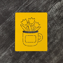 Кружка с тюльпанами №1