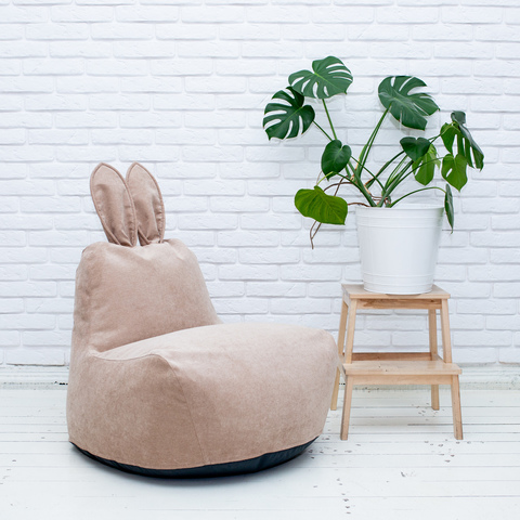 Кролик M микровельвет (бежевый)