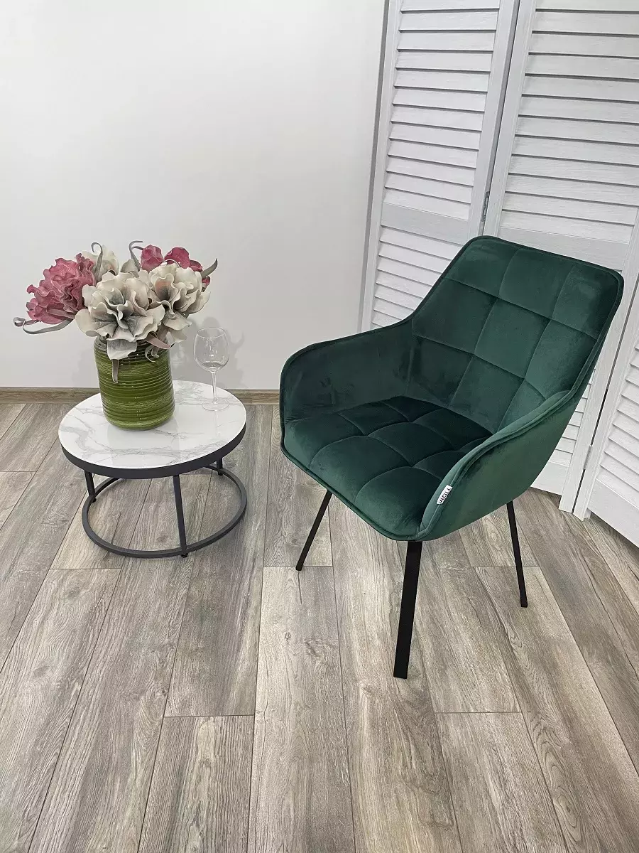 Стул MAVERICK 360 град. поворот. BLUVEL-78 GREEN/ черный каркас, М-City
