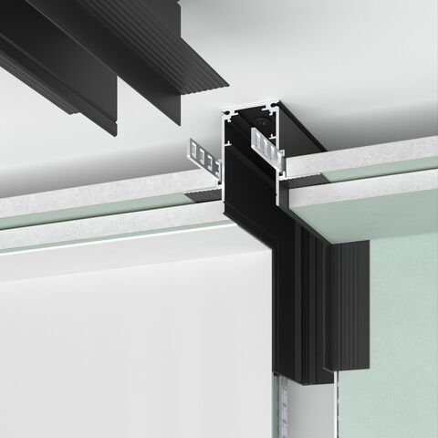 Коннектор угловой Elektrostandard Slim Magnetic внутренний для встраиваемого шинопровода под ГКЛ 9,5мм 85213/00 черный