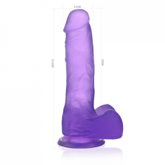Фаллоимитатор - Crystal Dildo Medium Lovetoy (17*3.5) фиолетовый