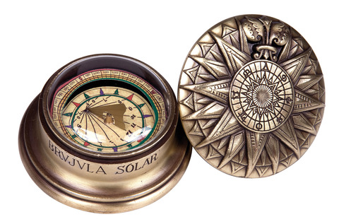 Солнечный компас 8.5x4.5см Hemisferium Solar Compass бронза
