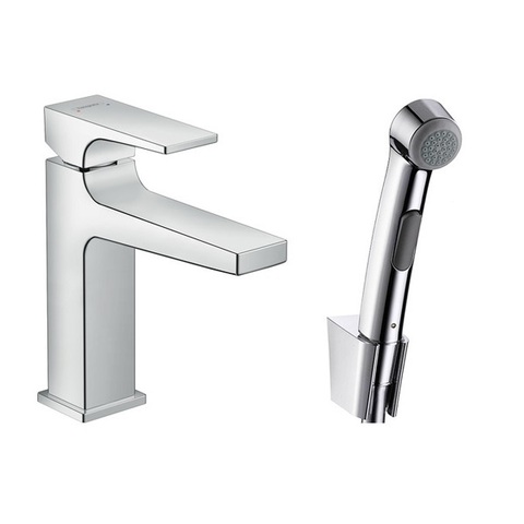 Смеситель для раковины с гигиеническим душем Hansgrohe Metropol 32522000