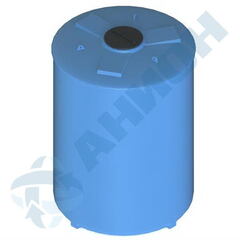 Емкость цилиндрическая вертикальная с дыхательным клапаном Анион 12000 л. вертикальная (2310x2310x3200см;синий) - арт.559405