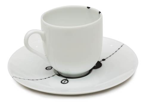 Кофейная чашка с блюдцем Ben edict 80 мл AR00074