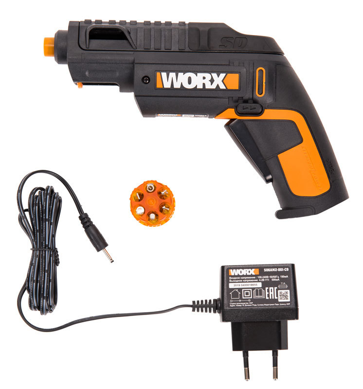 Отвертка аккумуляторная WORX WX254.4 SD Slide Driver, 4В