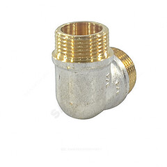 Угольник латунь никель реборда Ду 25 (1") НР/НР 9005 ГОСТ 32585-2013 Aquasfera 9005-03