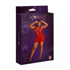 Сексуальное платье-сетка от Moonlight модель № 08 красное (plus size)