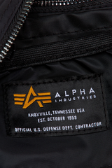 Сумка Alpha Industries Nylon Messenger Bag Black (Черный)