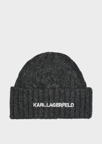 Шапка KARL LAGERFELD K/Essential Cable Knit Beanie