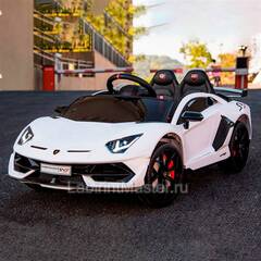 Детский электромобиль " Lamborghini HL328" белый