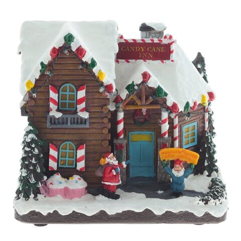 Фигурка декоративная "Рождество" (4 мелодии, подсвет, движ, 3xAA н/п, +USB), L23 W16,5 H21 см