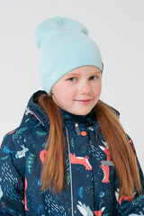 шапка  для девочки  КВ 20159/21ш/светлая бирюза