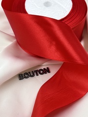 Атласная лента красная 5 см