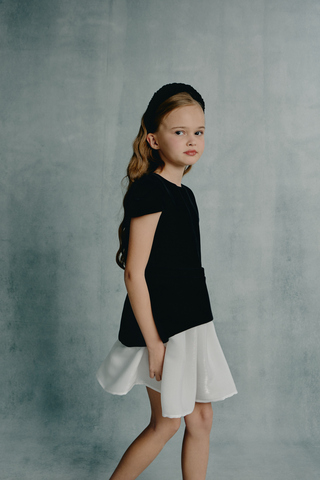 Ободок из черного бархата