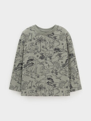 лонгслив  для мальчика  КР 302273/хаки 6206 Н016 к590