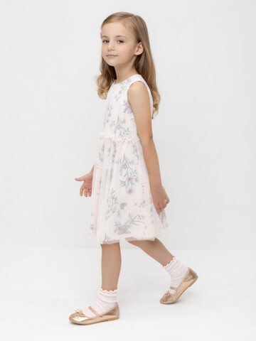 платье  для девочки  КР 5734/розовый,полевые бабочки к553