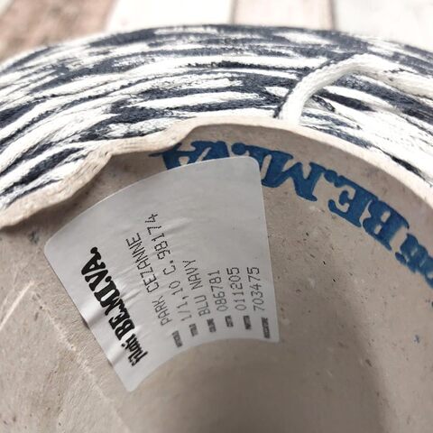 Хлопковый шнурок BE MI VA / PARK CESANNE 110 бело-синий