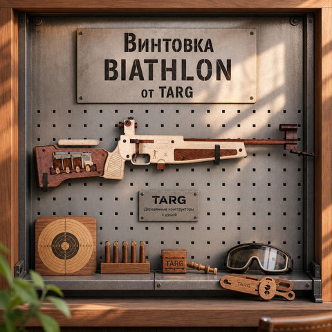 Деревянный конструктор Винтовка BIATHLON (TARG)
