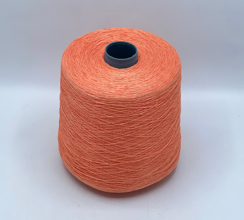 Бобинная пряжа, Linen, 1/960 960м, 100% Лен, Морковный смузи. 40738