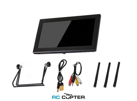 FPV монитор Hawkeye Captain X 10.2", 1024*600, 3in1 1.2G 3.3G 4.9G 5.8G 6G, 240CH (8*3 DIY channel), AV IN, DVR, tracking mode