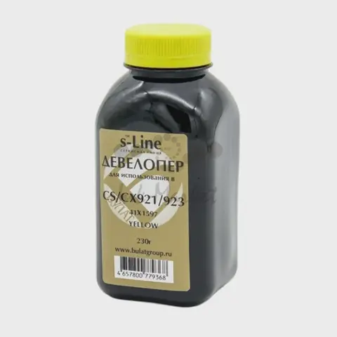 Девелопер БУЛАТ s-Line 41X1597 для Lexmark CS921, CS923, CX921, CX923 (Жёлтый, банка 230 г), под заказ