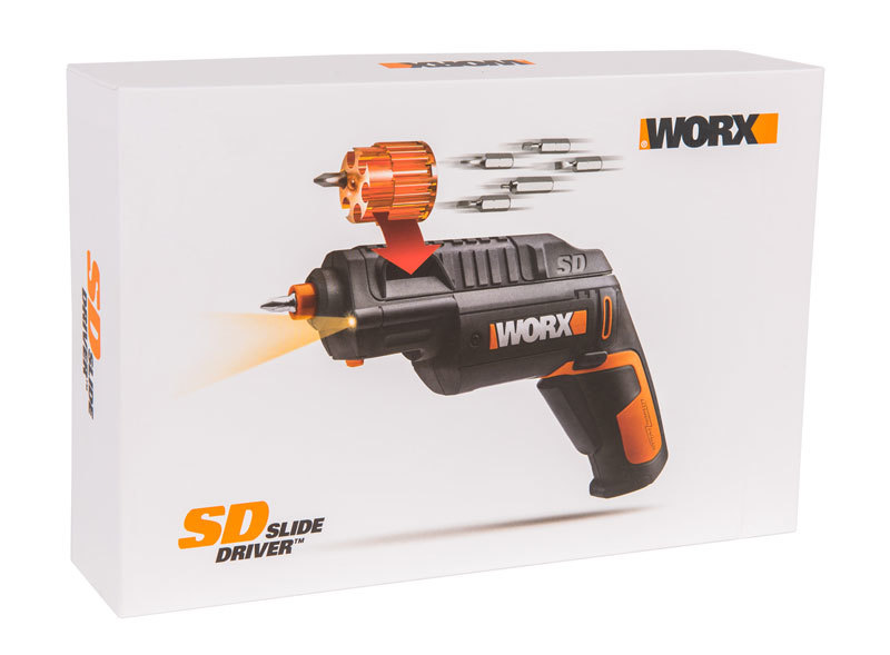 Отвертка аккумуляторная WORX WX254.4 SD Slide Driver, 4В