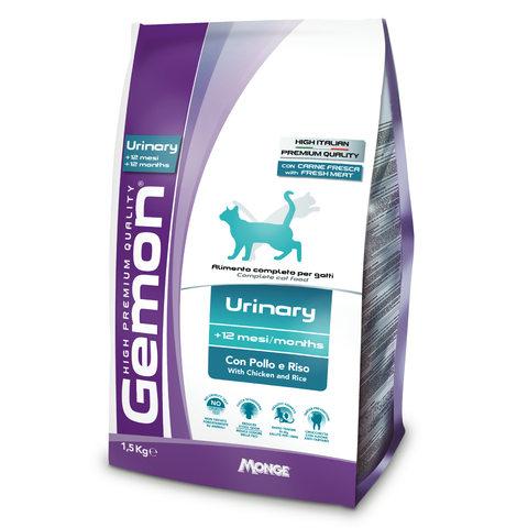 Gemon Cat Urinary корм для профилактики мочекаменной болезни для взрослых кошек с курицей и рисом (1,5 кг)