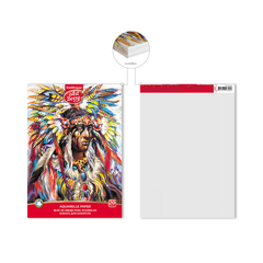 Альбом для рисования с бумагой для акварели на клею ArtBerry® Индеец, А4, 20 листов